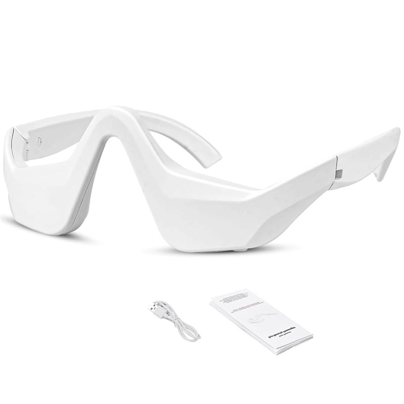Light Therapy Glasses - A83X-Unter-Augen-Rotlichttherapie-Brille, Rotlichttherapie-Gerät Mikrostrom-Augenmassagegerät, Augenbeutel-Entferner