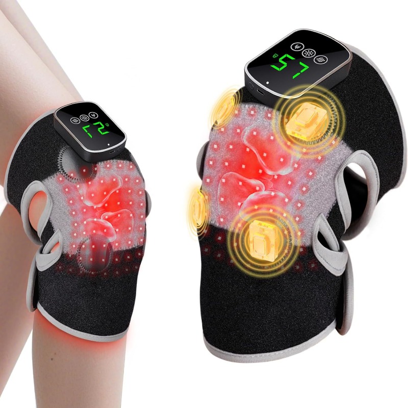 Smart Knee Wrap - 60 LED Dual-Wellenlängen-Kniebandage, 4 Motoren mit