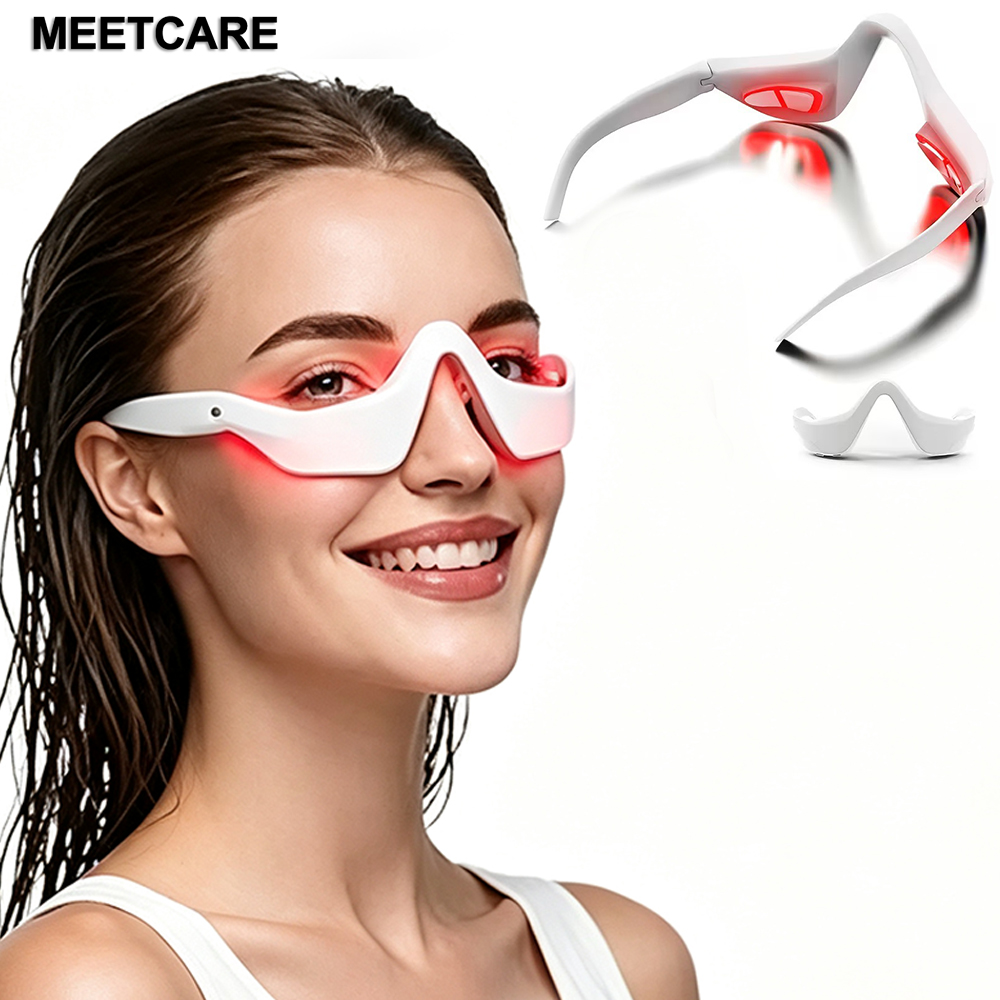 Light Therapy Glasses - Augen-Schönheitsgeräte 3D Rotlicht Augen-Entspannungsmassagegerät zur Linderung