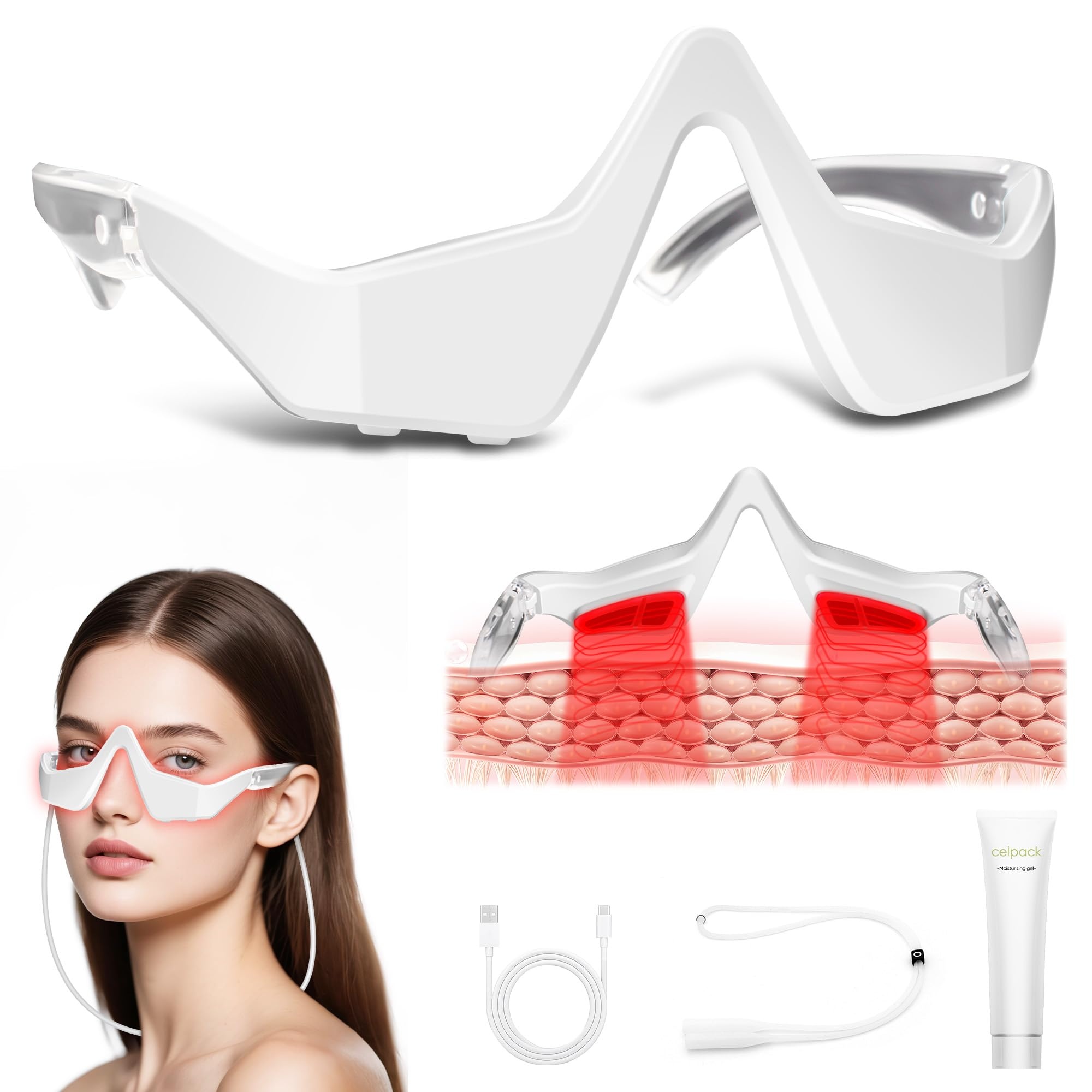 EMS Rotlicht-Augenmassagegerät – Light Therapy Glasses Bewertung und Preis