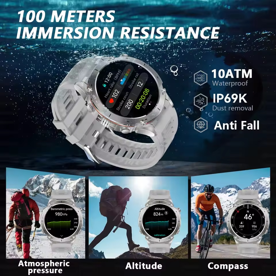 2025 Verbesserte neue Outdoor- – Fall Detection Watch Bewertung und Preis